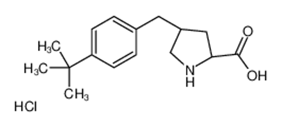 Picture of (2S,4R)-4-[(4-tert-butylphenyl)methyl]pyrrolidine-2-carboxylic acid,hydrochloride