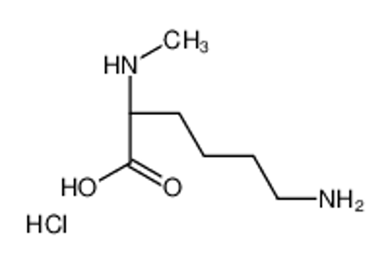 Picture of (2S)-6-amino-2-(methylamino)hexanoic acid,hydrochloride