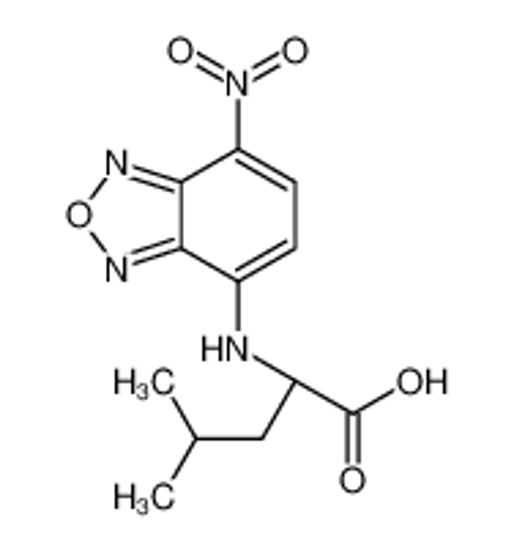 Picture of (2S)-4-methyl-2-[(4-nitro-2,1,3-benzoxadiazol-7-yl)amino]pentanoic acid