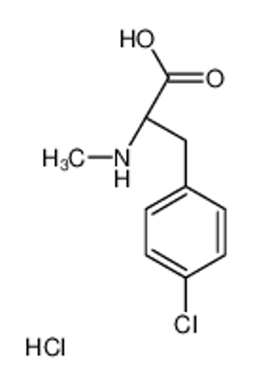 Picture of (2S)-3-(4-chlorophenyl)-2-(methylamino)propanoic acid,hydrochloride