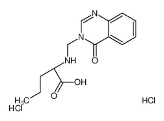 Picture of (2S)-2-[(4-oxoquinazolin-3-yl)methylamino]pentanoic acid,dihydrochloride