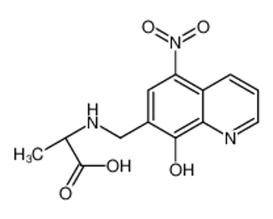 Picture of (2S)-2-[(8-hydroxy-5-nitroquinolin-7-yl)methylamino]propanoic acid