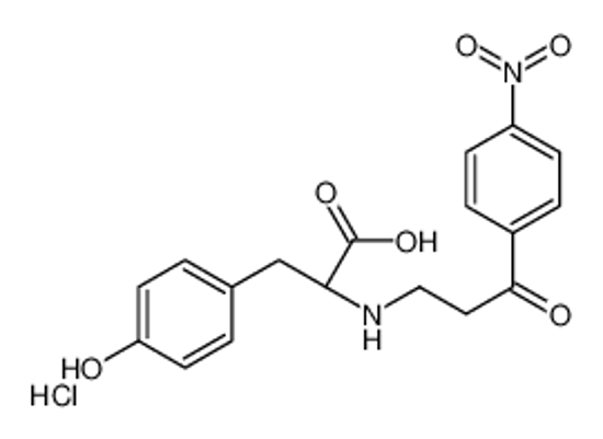Picture of (2S)-3-(4-hydroxyphenyl)-2-[[3-(4-nitrophenyl)-3-oxopropyl]amino]propanoic acid,hydrochloride