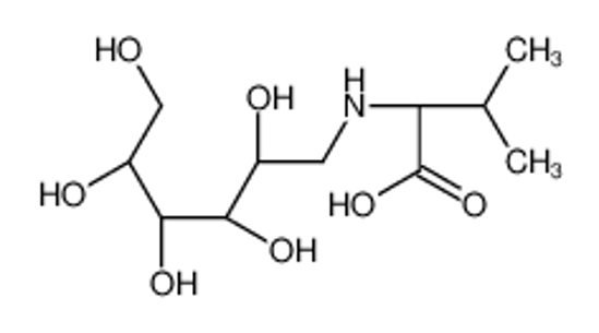 Picture of (2S)-3-methyl-2-[[(2S,3R,4R,5R)-2,3,4,5,6-pentahydroxyhexyl]amino]butanoic acid