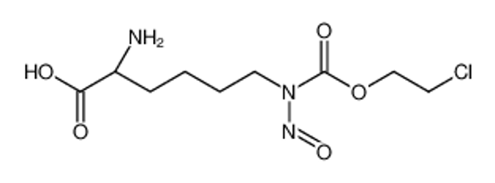 Picture of (2S)-2-amino-6-[2-chloroethoxycarbonyl(nitroso)amino]hexanoic acid