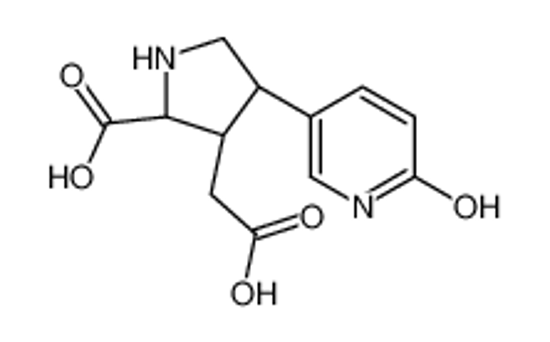 Picture of (2S,3S,4S)-3-(carboxymethyl)-4-(6-oxo-1H-pyridin-3-yl)pyrrolidine-2-carboxylic acid