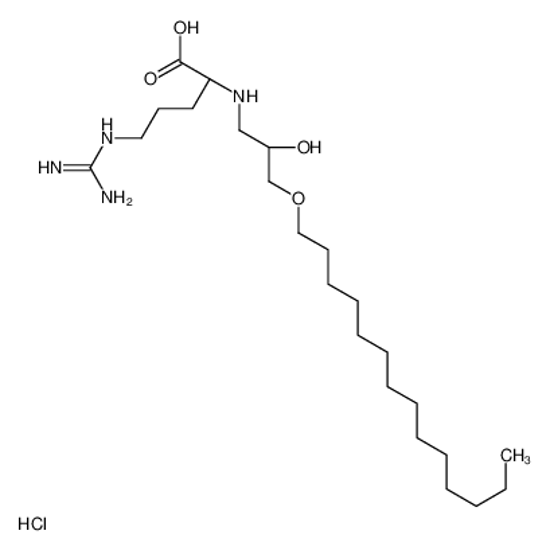Picture of (2S)-5-(diaminomethylideneamino)-2-[(2-hydroxy-3-tetradecoxypropyl)amino]pentanoic acid,hydrochloride