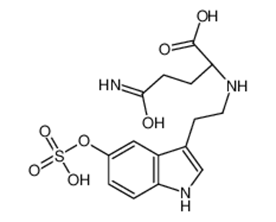 Picture of (2S)-5-amino-5-oxo-2-[2-(5-sulfooxy-1H-indol-3-yl)ethylamino]pentanoic acid