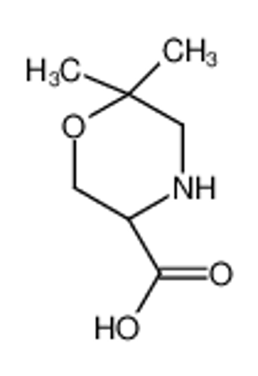 Picture of (3S)-6,6-dimethylmorpholine-3-carboxylic acid
