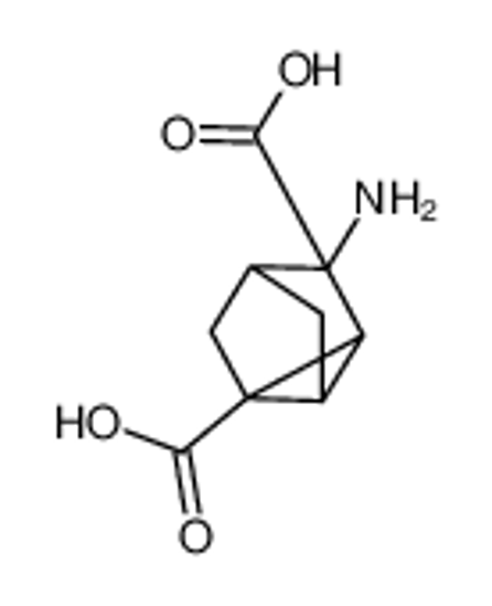 Picture of (1R,2S,3R,4R,6R)-3-amino-4,5,6,7-tetrahydro-2H-tricyclo[2.2.1.0<sup>2,6</sup>]heptane-1,3-dicarboxylic acid