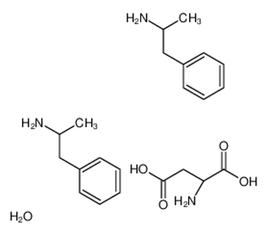 Picture of (2S)-2-aminobutanedioic acid,1-phenylpropan-2-amine,hydrate