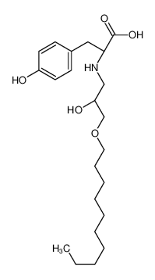 Picture of (2S)-2-[(3-decoxy-2-hydroxypropyl)amino]-3-(4-hydroxyphenyl)propanoic acid