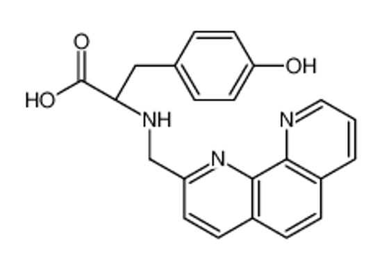 Picture of (2S)-3-(4-hydroxyphenyl)-2-(1,10-phenanthrolin-2-ylmethylamino)propanoic acid