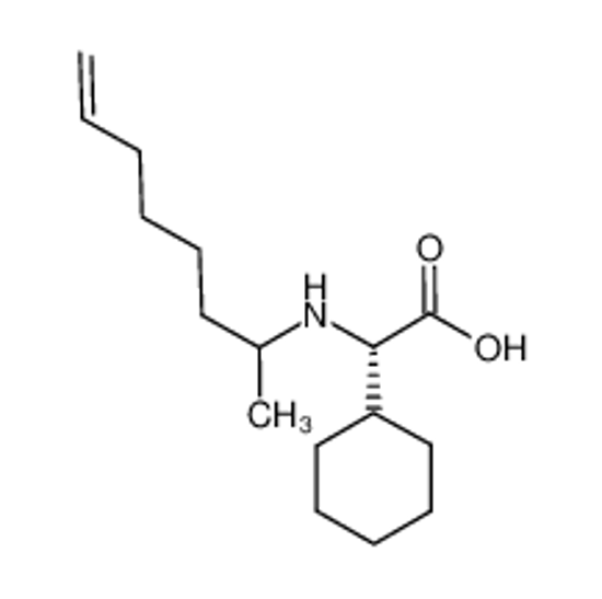 Picture of (2S)-cyclohexyl[oct-7-en-2-ylamino]ethanoic acid