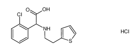 Picture of (+-)-N-(2-(2-thienyl)ethyl)-2-chlorophenyl glycine hydrochloride