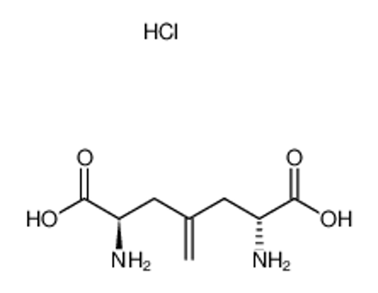 Picture of (2R,6R)-2,6-Diamino-4-methylene-heptanedioic acid; hydrochloride