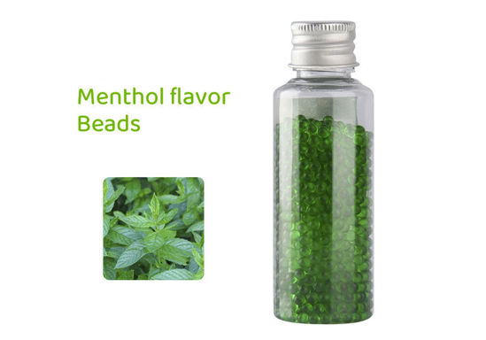 Picture of menthol beads for cigarettes, menthol capsule for cigarettes