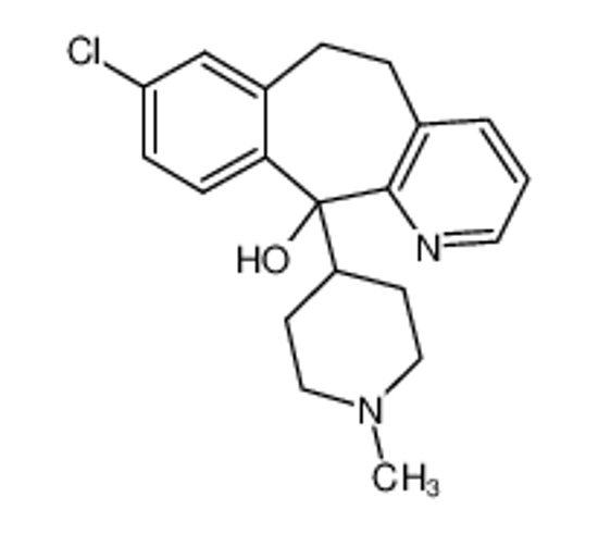 Picture of 8-Chloro-11-(1-methylpiperidin-4-yl)-6,11-dihydro-5H-benzo[5,6]cyclohepta[1,2-b]pyridin-11-ol