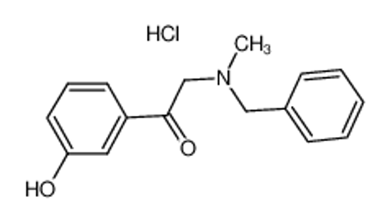 Picture of 2-[benzyl(methyl)amino]-1-(3-hydroxyphenyl)ethanone,hydrochloride