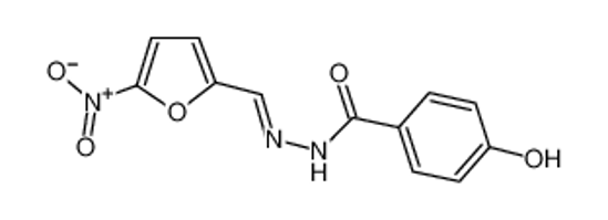 Picture of 4-hydroxy-N-[(E)-(5-nitrofuran-2-yl)methylideneamino]benzamide