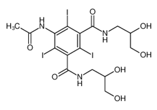 Picture of 5-(Acetamido)-N,N'-bis(2,3-dihydroxypropyl)-2,4,6-triiodo-1,3-benzenedicarboxamide