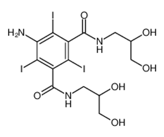Picture of 5-Amino-N,N’-bis(2,3-dihydroxypropyl)-2,4,6-triiodo-1,3-benzenedicarboxamide