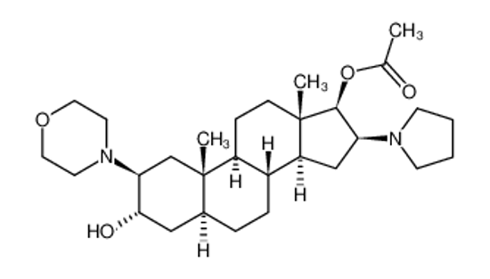 Изображение (2b,3a,5a,16b,17b)-17-Acetoxy-3-hydroxy-2-(4-morpholinyl)-16-(1-pyrrolidinyl)androstane