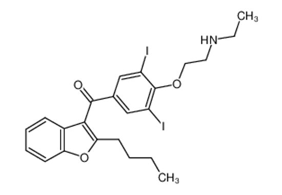 Picture of (2-butyl-1-benzofuran-3-yl)-[4-[2-(ethylamino)ethoxy]-3,5-diiodophenyl]methanone