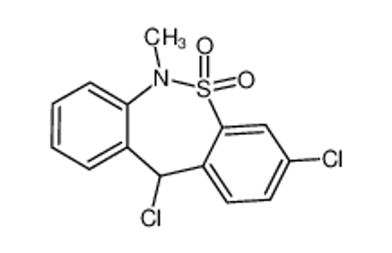 Picture of 3,11-dichloro-6-methyl-11H-benzo[c][2,1]benzothiazepine 5,5-dioxide