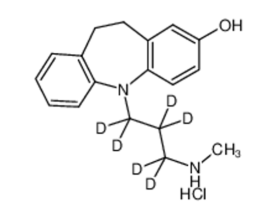 Picture of 11-[3-(methylamino)propyl]-5,6-dihydrobenzo[b][1]benzazepin-3-ol,hydrochloride