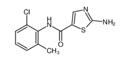 Picture of 2-amino-N-(2-chloro-6-methylphenyl)-1,3-thiazole-5-carboxamide