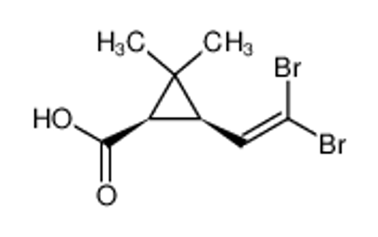 Picture of (1R-cis)-3-(2,2-dibromoethenyl)-2,2-dimethylcyclopropane carboxylic acid