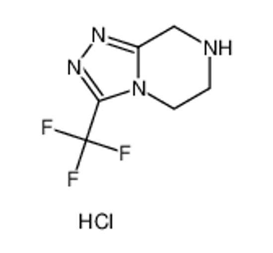 Picture of 3-(Trifluoromethyl)-5,6,7,8-tetrahydro-1,2,4-triazolo[4,3-a]pyrazine Hydrochloride