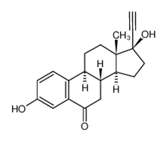 Picture of (8R,9S,13S,14S,17R)-17-ethynyl-3,17-dihydroxy-13-methyl-7,8,9,11,12,14,15,16-octahydrocyclopenta[a]phenanthren-6-one