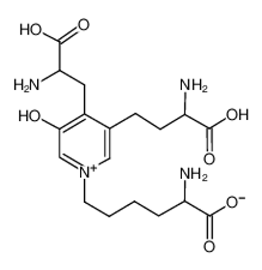Изображение (2R)-2-amino-6-[4-[(2S)-2-amino-2-carboxyethyl]-3-[(3S)-3-amino-3-carboxypropyl]-5-hydroxypyridin-1-ium-1-yl]hexanoate
