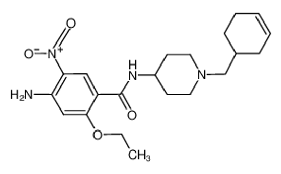 Изображение 4-amino-N-[1-(cyclohex-3-en-1-ylmethyl)piperidin-4-yl]-2-ethoxy-5-nitrobenzamide