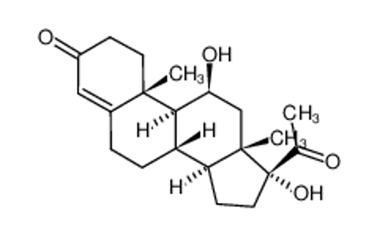 Изображение 11BETA,17ALPHA-DIHYDROXY-4-PREGNENE-3,20-DIONE