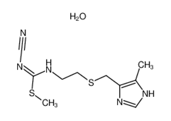 Picture of methyl N-cyano-N'-[2-[(5-methyl-1H-imidazol-4-yl)methylsulfanyl]ethyl]carbamimidothioate