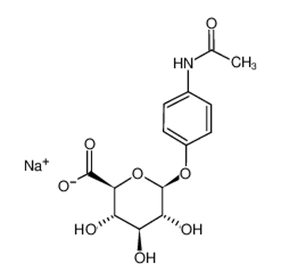 Picture of p-Acetamidophenyl β-D-glucuronide sodium salt