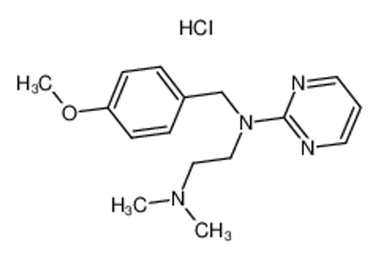 Picture of N'-[(4-methoxyphenyl)methyl]-N,N-dimethyl-N'-pyrimidin-2-ylethane-1,2-diamine,hydrochloride