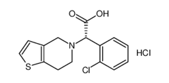 Picture of (S)-2-(2-Chlorophenyl)-2-(6,7-dihydrothieno[3,2-c]pyridin-5(4H)-yl)acetic acid hydrochloride