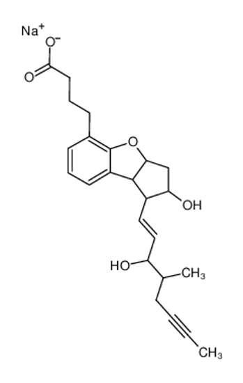 Picture of sodium,4-[2-hydroxy-1-[(E)-3-hydroxy-4-methyloct-1-en-6-ynyl]-2,3,3a,8b-tetrahydro-1H-cyclopenta[b][1]benzofuran-5-yl]butanoate