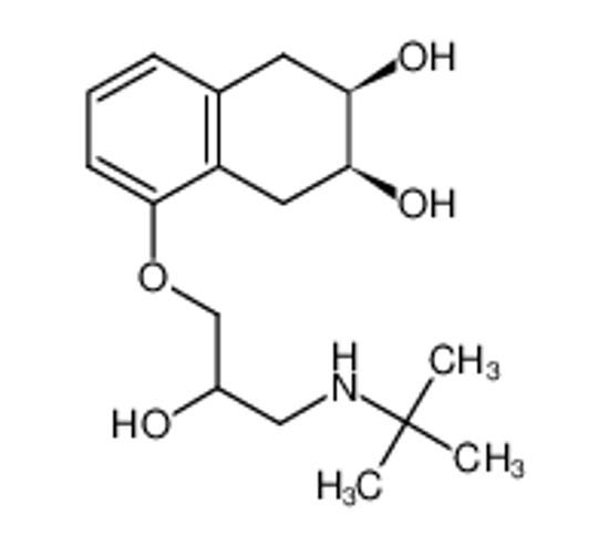 Picture of (2R,3S)-5-[3-(tert-butylamino)-2-hydroxypropoxy]-1,2,3,4-tetrahydronaphthalene-2,3-diol