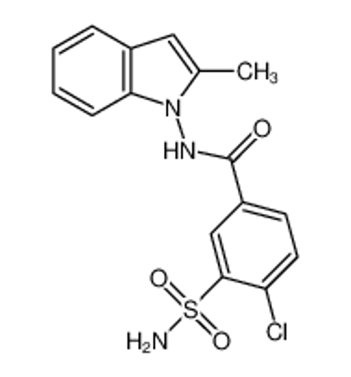 Picture of 4-chloro-N-(2-methylindol-1-yl)-3-sulfamoylbenzamide