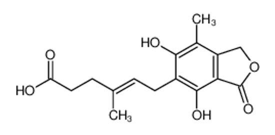 Picture of (E)-6-(4,6-dihydroxy-7-methyl-3-oxo-1H-2-benzofuran-5-yl)-4-methylhex-4-enoic acid