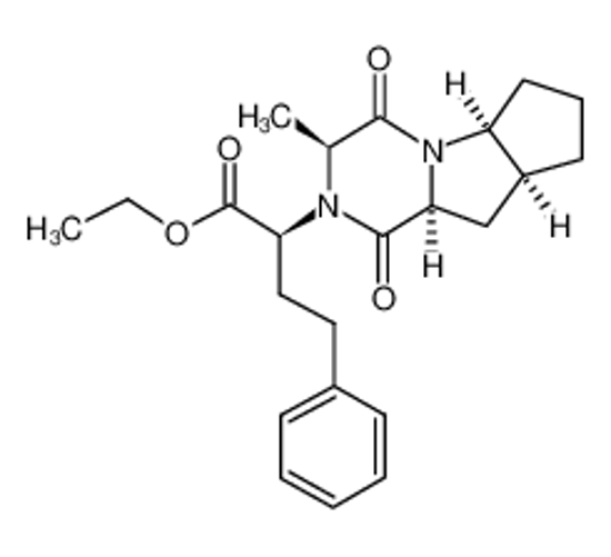 Picture of ethyl (2R)-2-[(2S,4aS,5aS,8aS)-2-methyl-1,4-dioxo-2,4a,5,5a,6,7,8,8a-octahydrocyclopenta[3,4]pyrrolo[3,5-c]pyrazin-3-yl]-4-phenylbutanoate