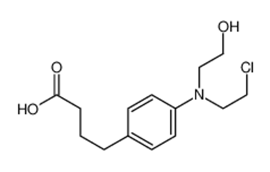 Изображение 4-[4-[2-chloroethyl(2-hydroxyethyl)amino]phenyl]butanoic acid