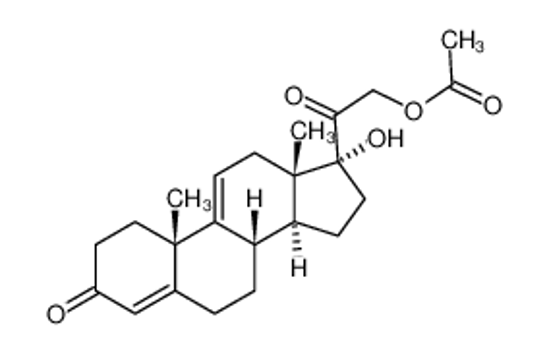 Picture of [2-[(8S,10S,13S,14S,17R)-17-hydroxy-10,13-dimethyl-3-oxo-2,6,7,8,12,14,15,16-octahydro-1H-cyclopenta[a]phenanthren-17-yl]-2-oxoethyl] acetate