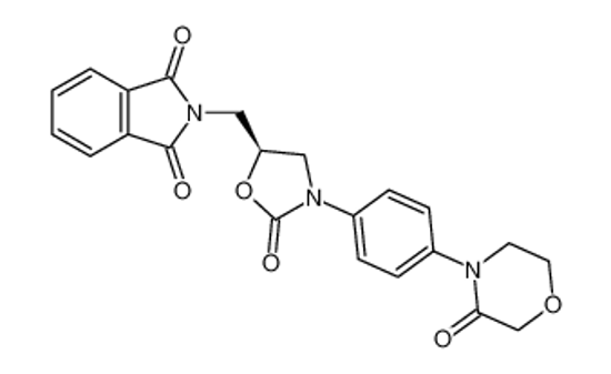 Picture of (S)-2-((2-Oxo-3-(4-(3-oxomorpholino)phenyl)oxazolidin-5-yl)methyl)isoindoline-1,3-dione
