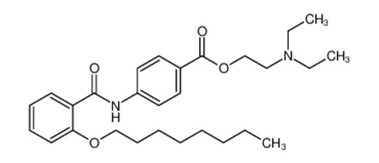 Picture of N-Diethylaminoethyl-p-[2-(-n-octyloxy)-benzoyl]aminobenzoate